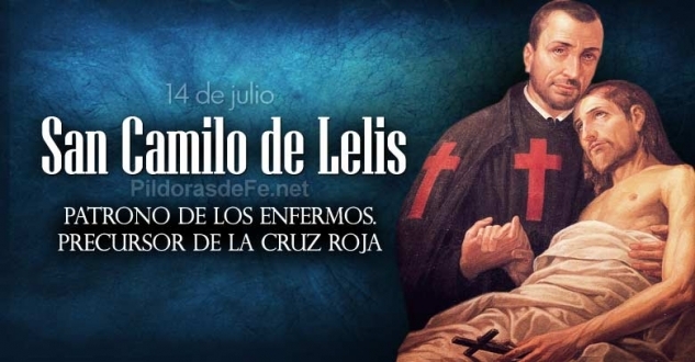 San Camilo de Lelis. Patrono de los enfermos. Precursor de la Cruz Roja