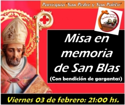 Misa en Memoria de San Blas 2023